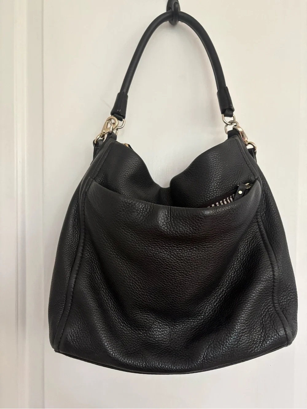 Black hobo bag